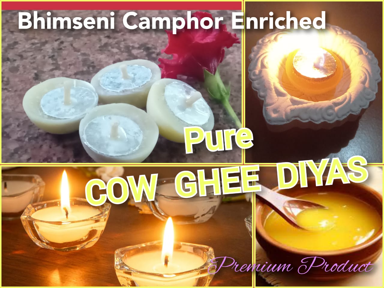 Siddhi Kalash Premium Pure Cow Ghee Diyas